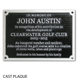Cast-Plaque