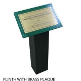 Plinth-and-plaque